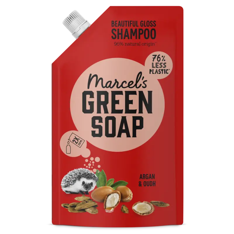 Marcel's Green Soap Argan & oudh shampoo refill