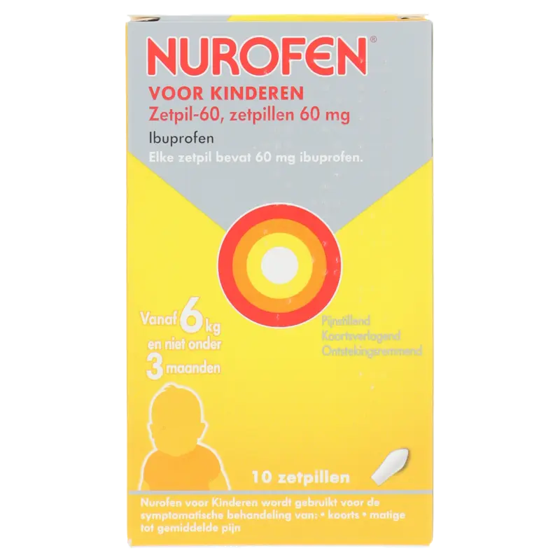 Nurofen Zetpillen voor kinderen 60mg