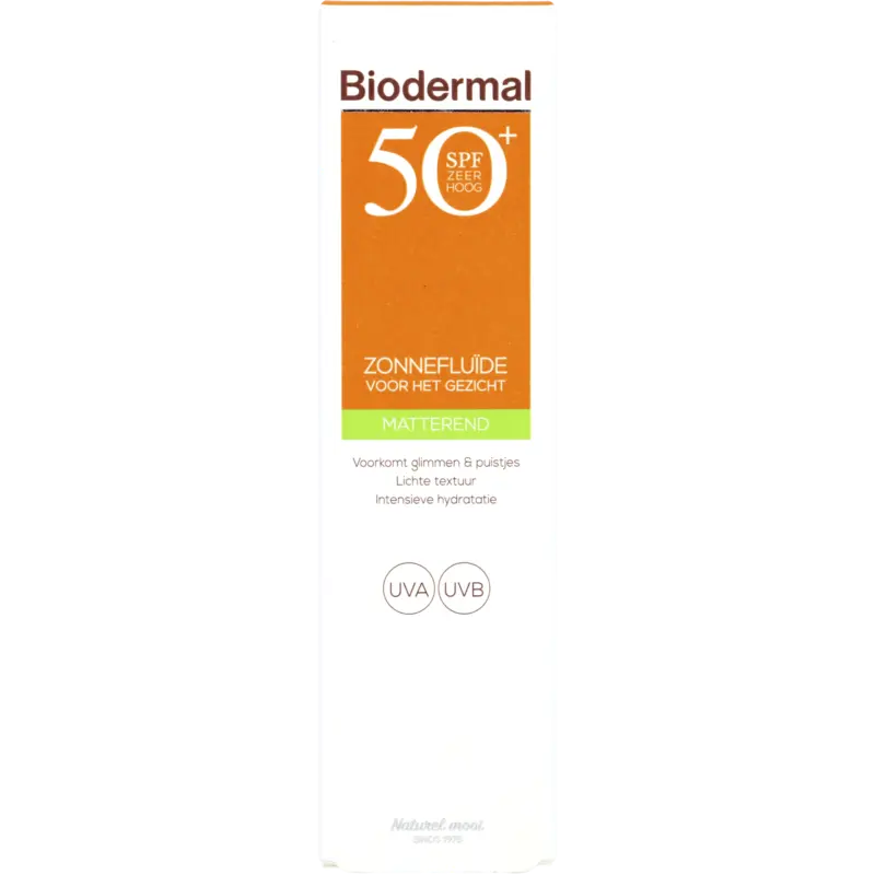 Biodermal Zonnefluïde voor het gezicht spf50