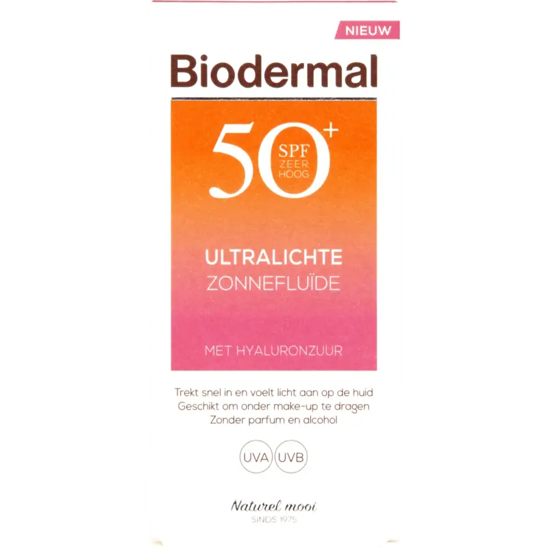 Biodermal Ultralichte zonnefluide gezicht spf50