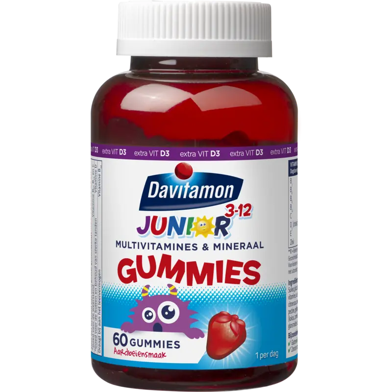 Davitamon Junior gummies aardbeiensmaak