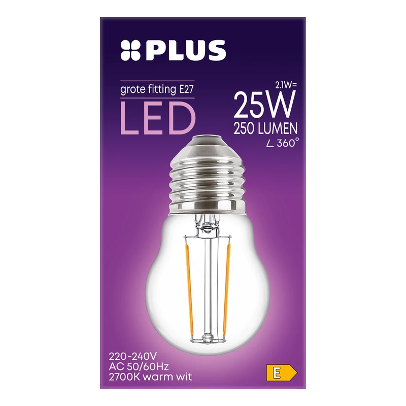 Lamp LED 25W Kogel grote fit helder