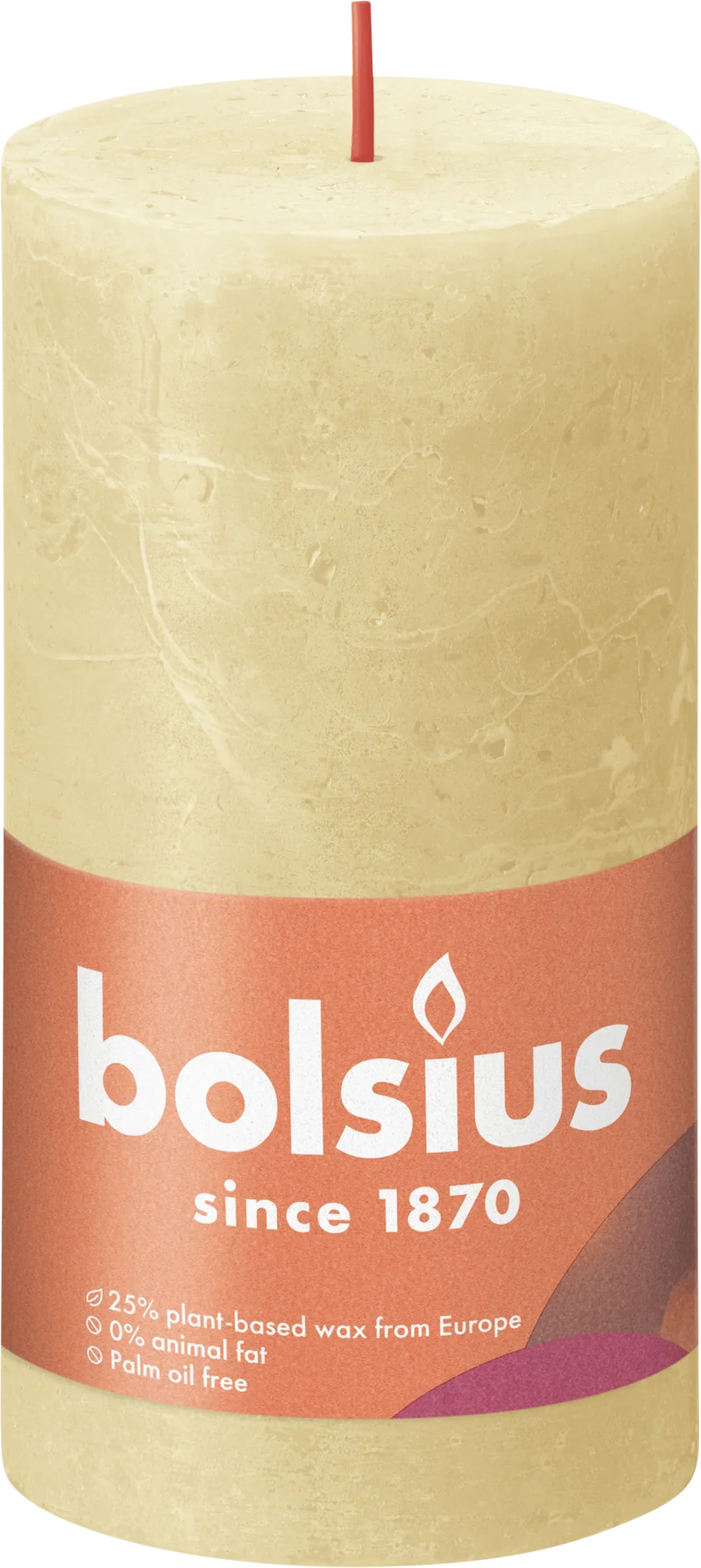 Bolsius Rustiek stompkaars 130/68 Oat Beige