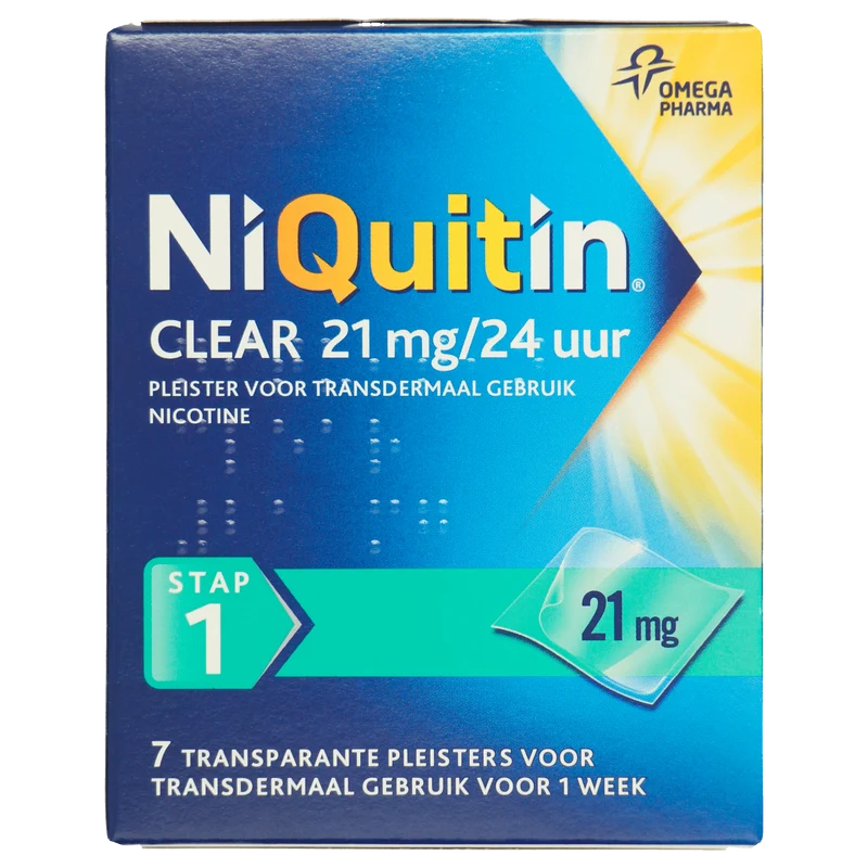 Niquitin Clear 21mg pleisters