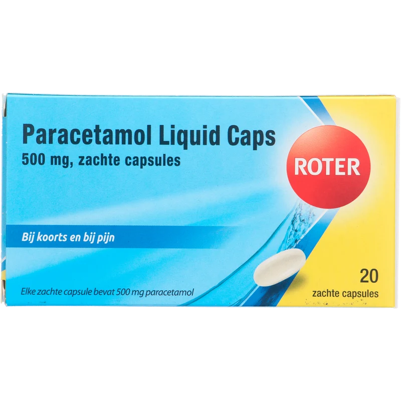 Roter Paracetamol 500mg liquid caps