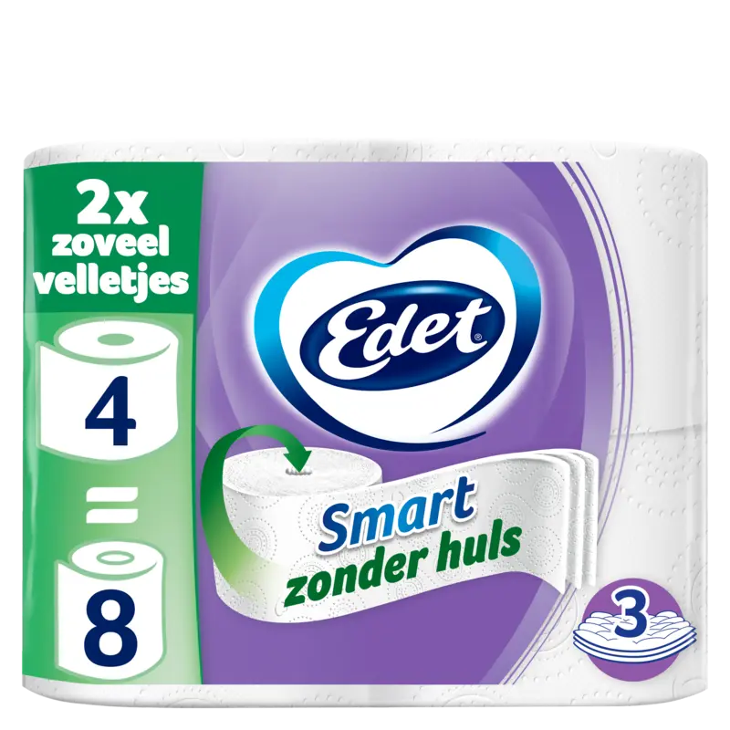 Edet Smart 3-laags toiletpapier