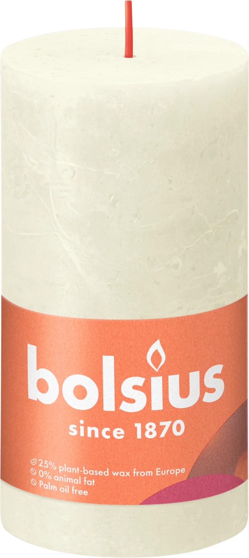 Bolsius Rustiek stompkaars 130/68 Soft Pearl