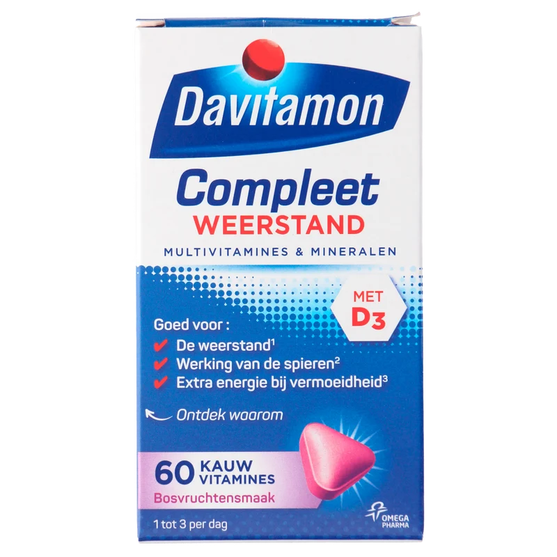 Davitamon Vitamine Compleet kauwtablet bosvrucht