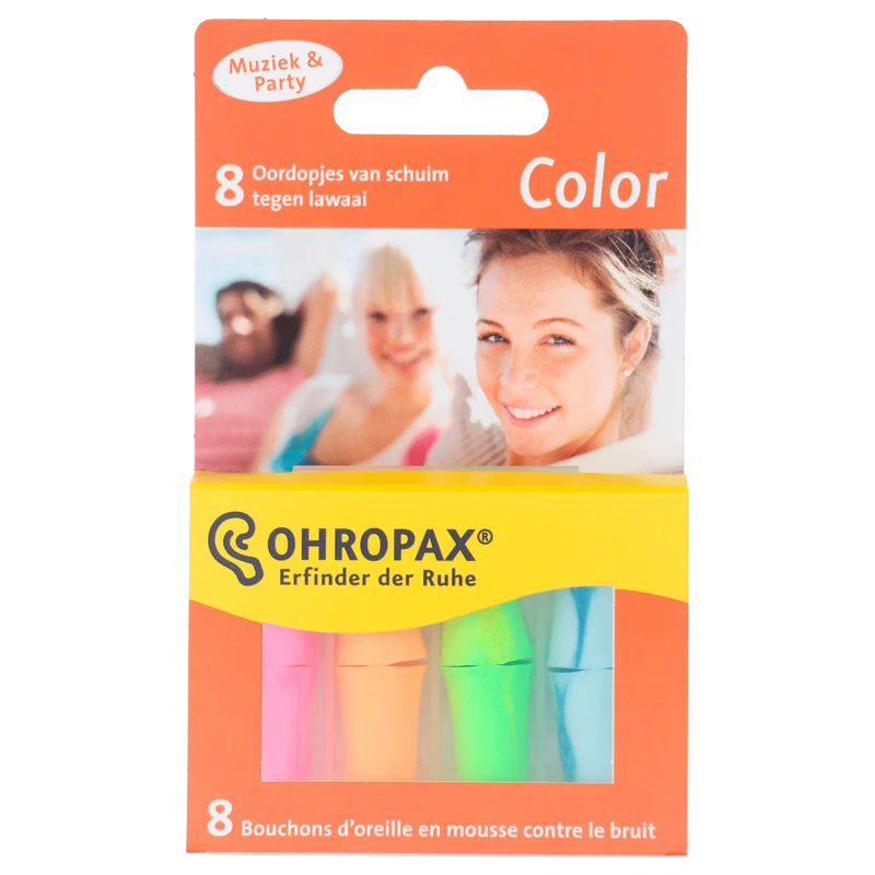 Ohropax Geluidsdemper Color 8 stuks