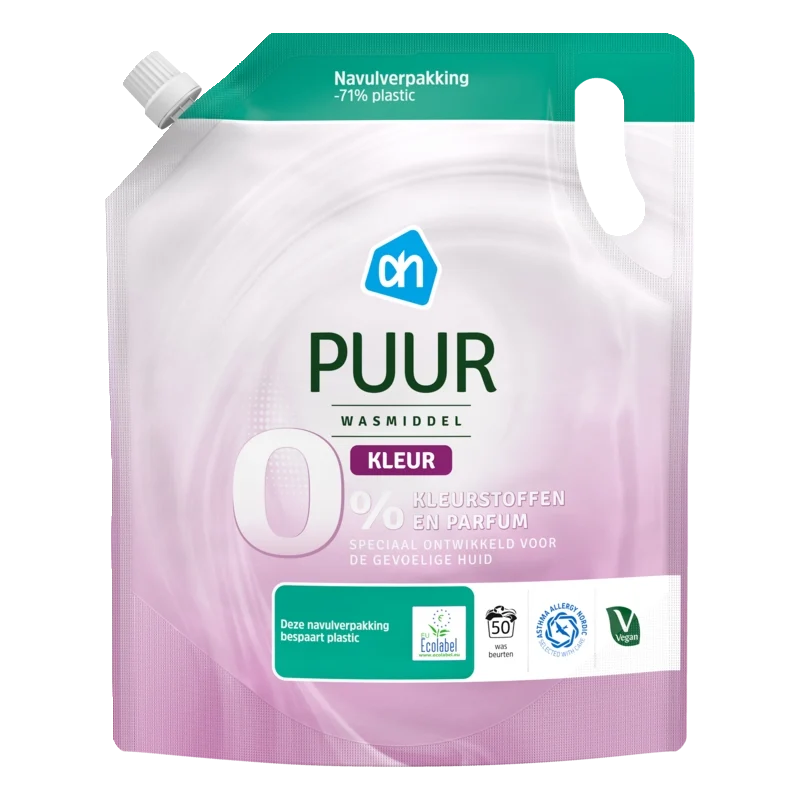 Puur wasmiddel kleur navulling