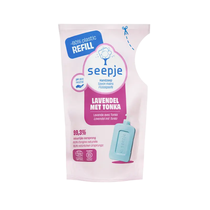 Seepje Handzeep lavendel met tonka navulling