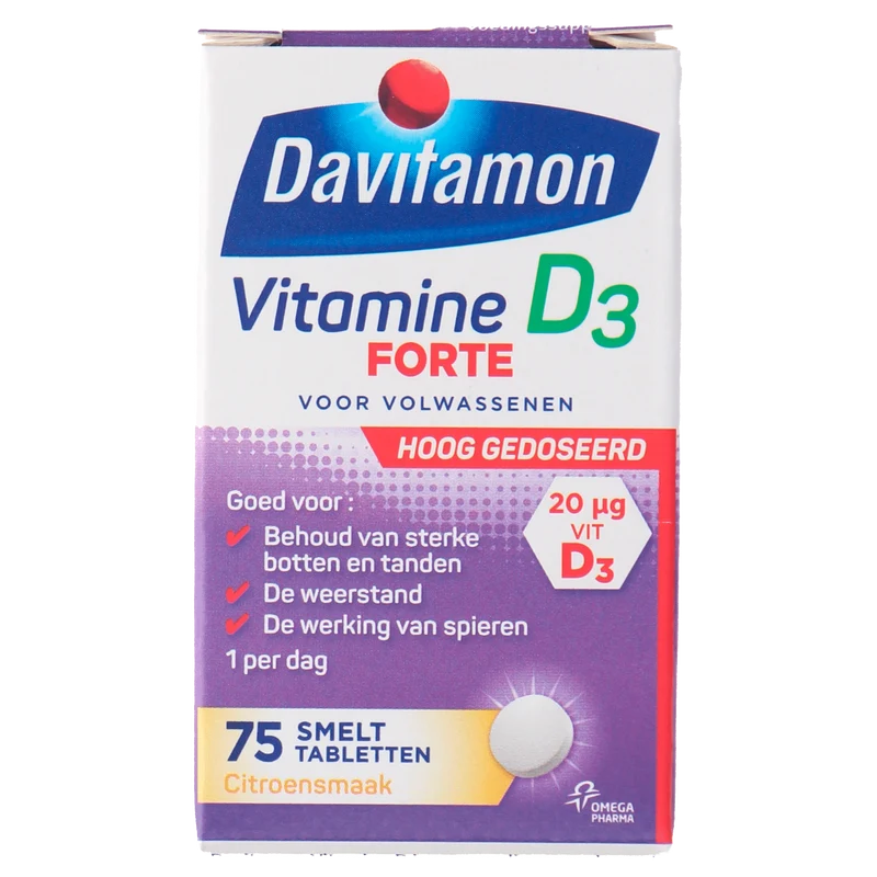 Davitamon Vitamine D smelttabletten forte