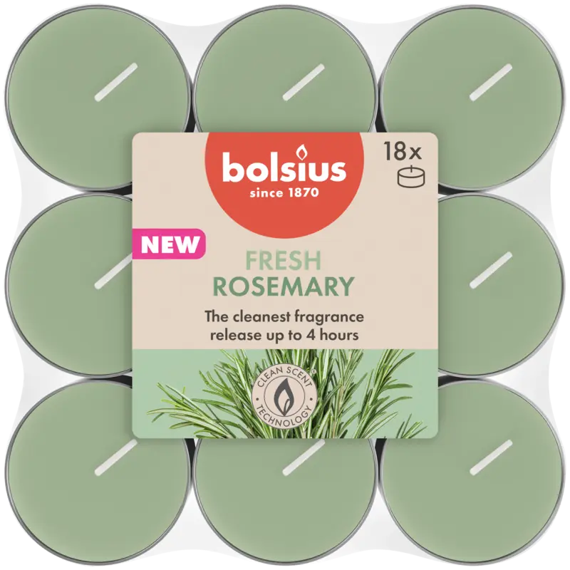 Bolsius Geurtheelichten 4u true scent rozemarijn
