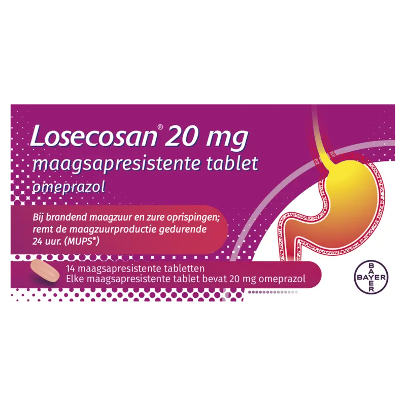 Losecosan Maagsapresistente tablet omeprazol 20mg