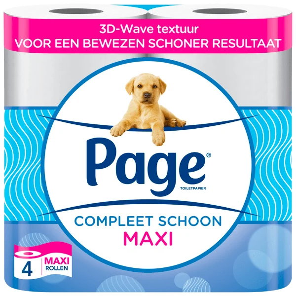 Page Compleet Schoon toiletpapier maxi