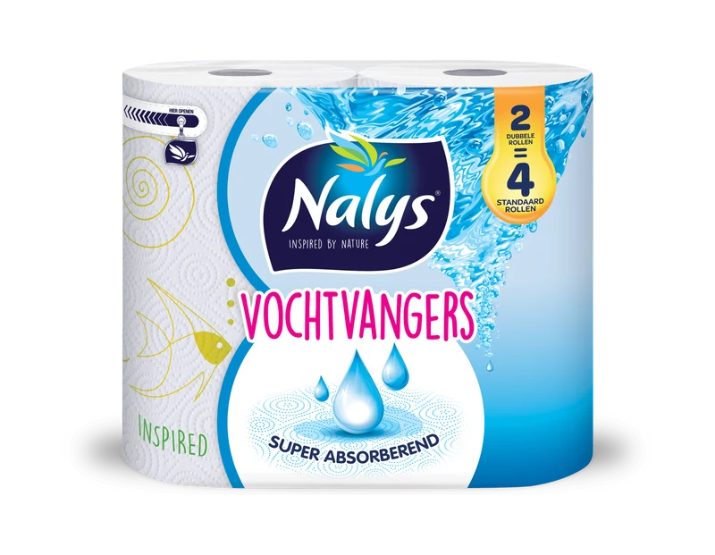 NALYS Keukenpapier Vochtvangers 2=4