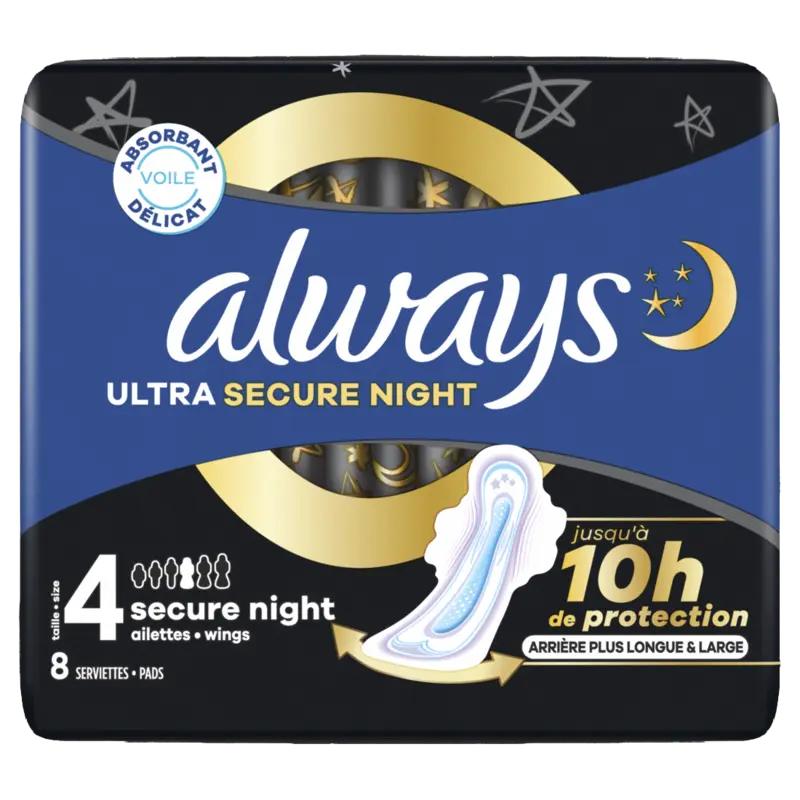Always Ultra secure night wings maandverband
