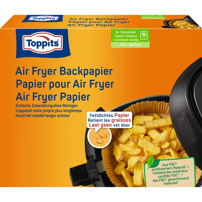 Toppits Airfryer papier 20cm