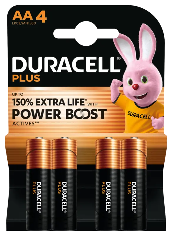 Duracell Plus AA-alkaline batterijen MN1500