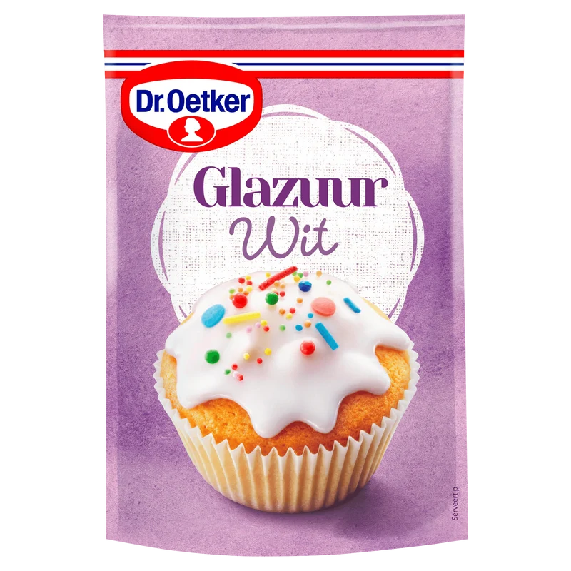 Dr. Oetker Glazuur wit taart versiering