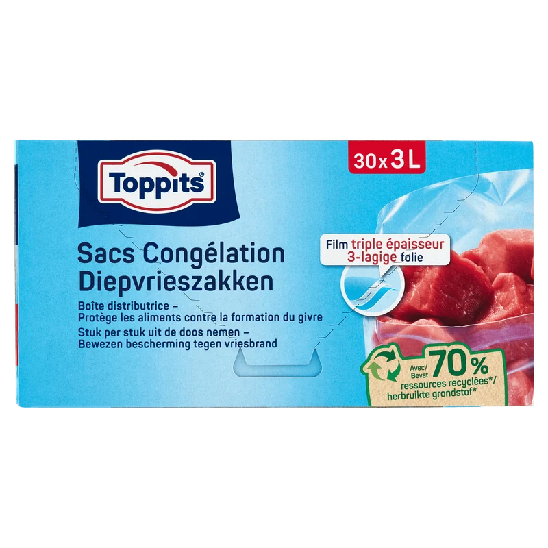Toppits Diepvrieszakken 3L