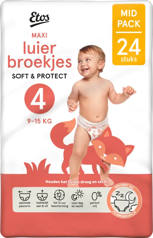 Etos Maxi luierbroekjes soft & protect 4