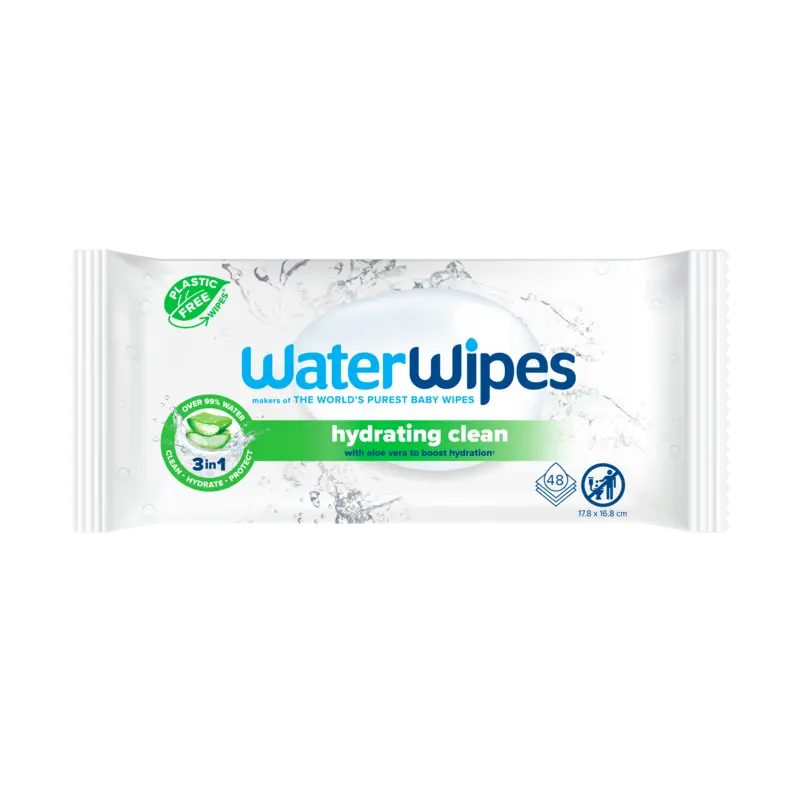 WaterWipes Hydrating clean doekjes