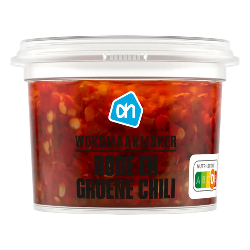 Woksmaakmaker rode en groene chili