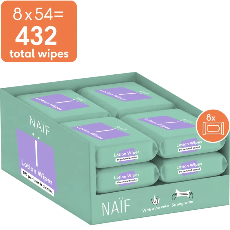 Naïf Baby & kids lotiondoekjes plasticvrij