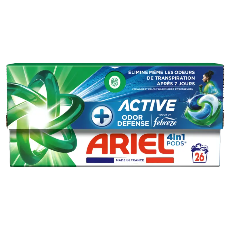 Ariel 4in1 pods+ active wasmiddelcapsules