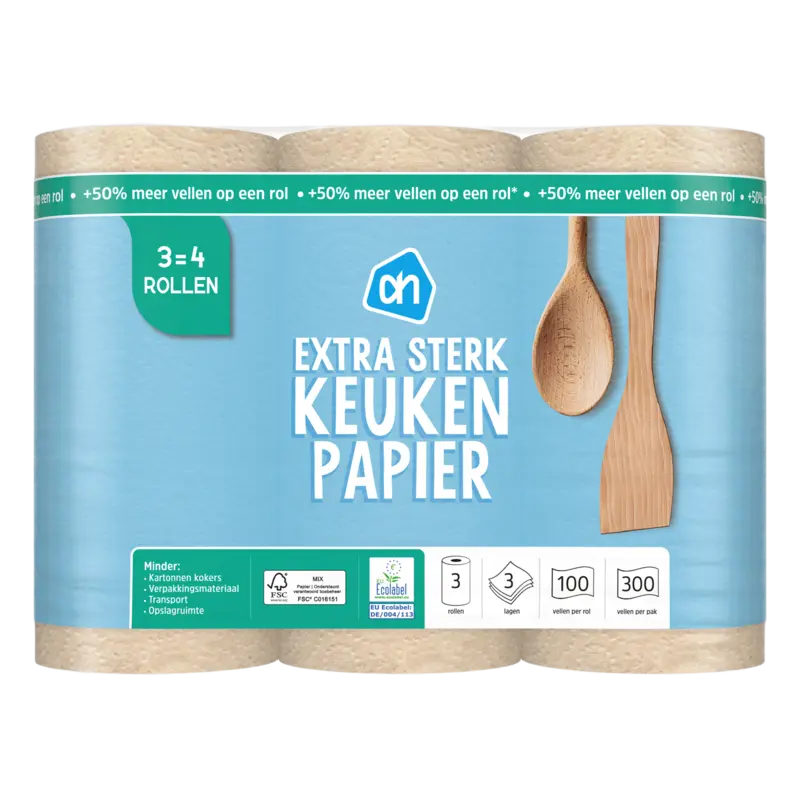 Keukenpapier extra sterk 3=4 rollen
