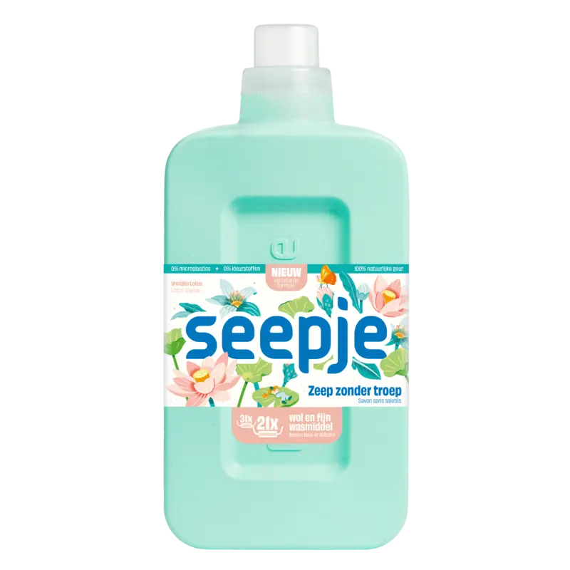 Seepje Wasmiddel wol en fijn vrolijke lotus
