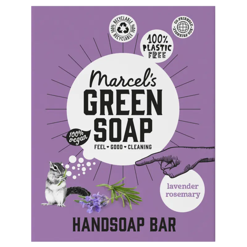 Marcel's Green Soap Handzeep bar lavendel & rosemarijn