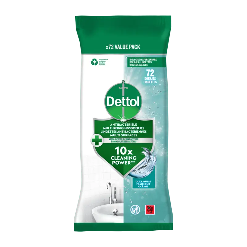 Dettol Antibacteriële doekjes oceaanfris