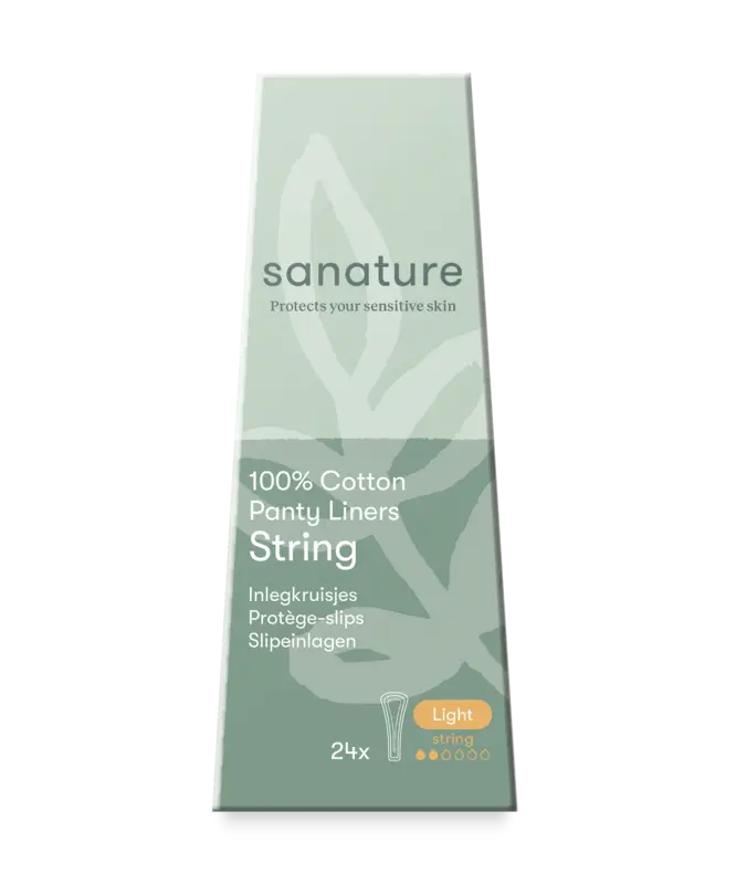 Sanature Inlegkruisjes string 100% katoen