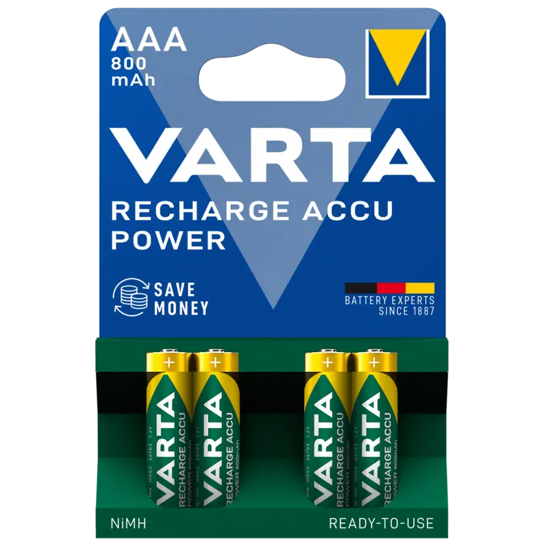 Varta Recharge accu aaa 800 m