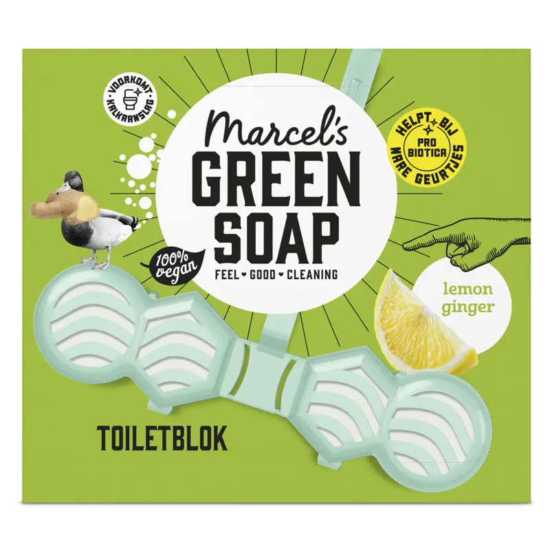 Marcel's Green Soap Toiletblok lemon ginger