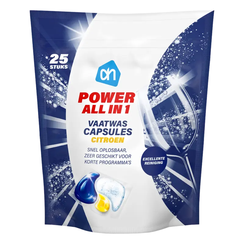 Power all in 1 vaatwascapsules citroen