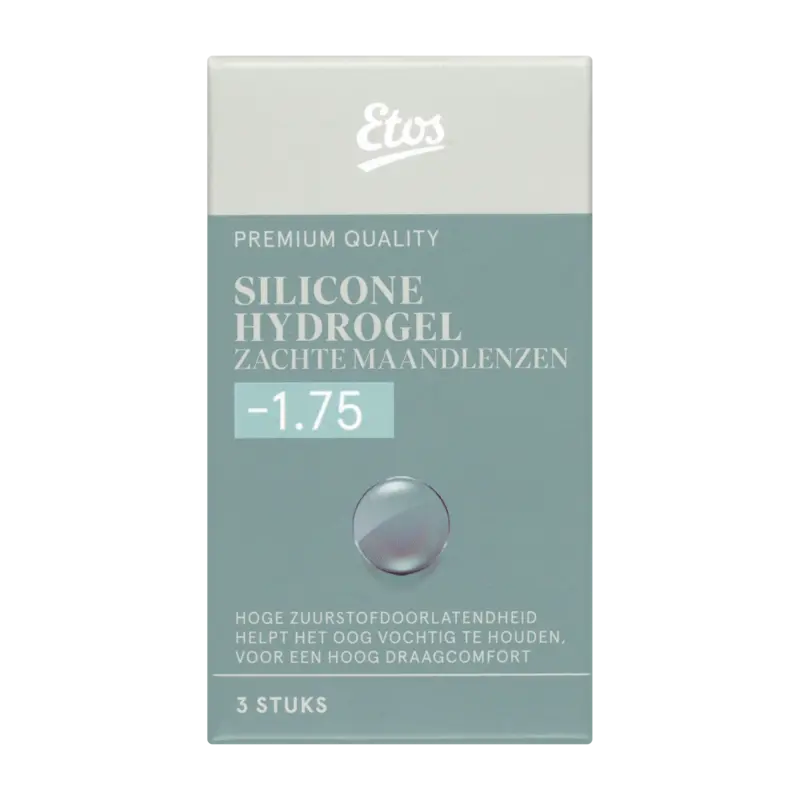 Etos Silicone zachte maandlenzen -1.75