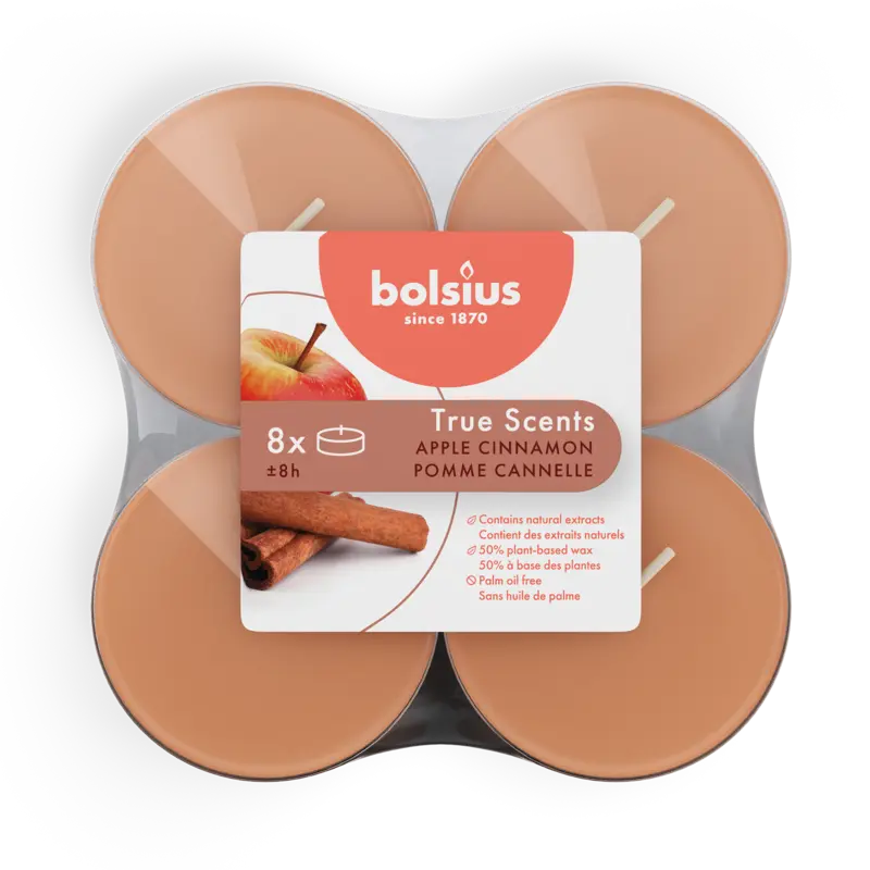 Bolsius Maxi geurtheelichten appel kaneel