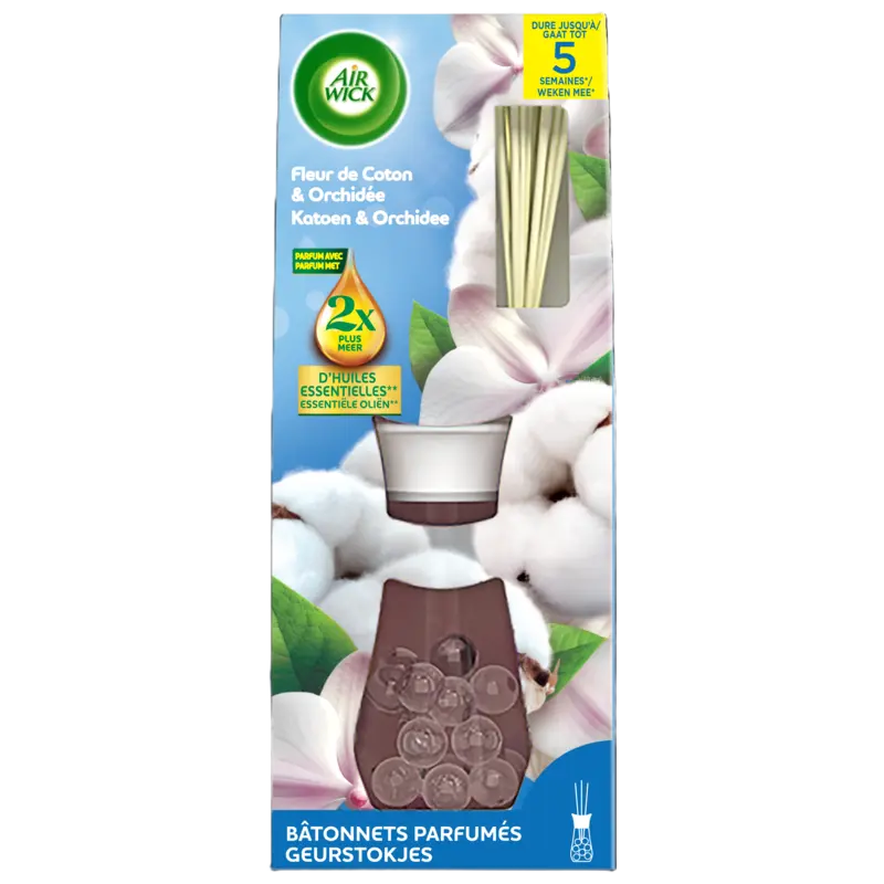 Air Wick Geurstokjes fris linnen en lila