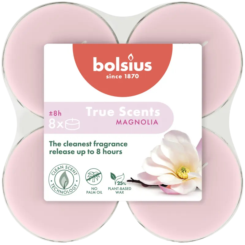 Bolsius Geurktheelicht maxi true scents magnolia