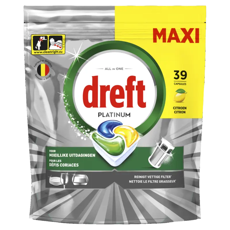 Dreft Platinum vaatwastabletten regular