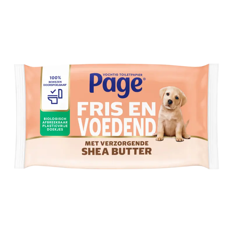 Page Shea butter vochtig toiletpapier
