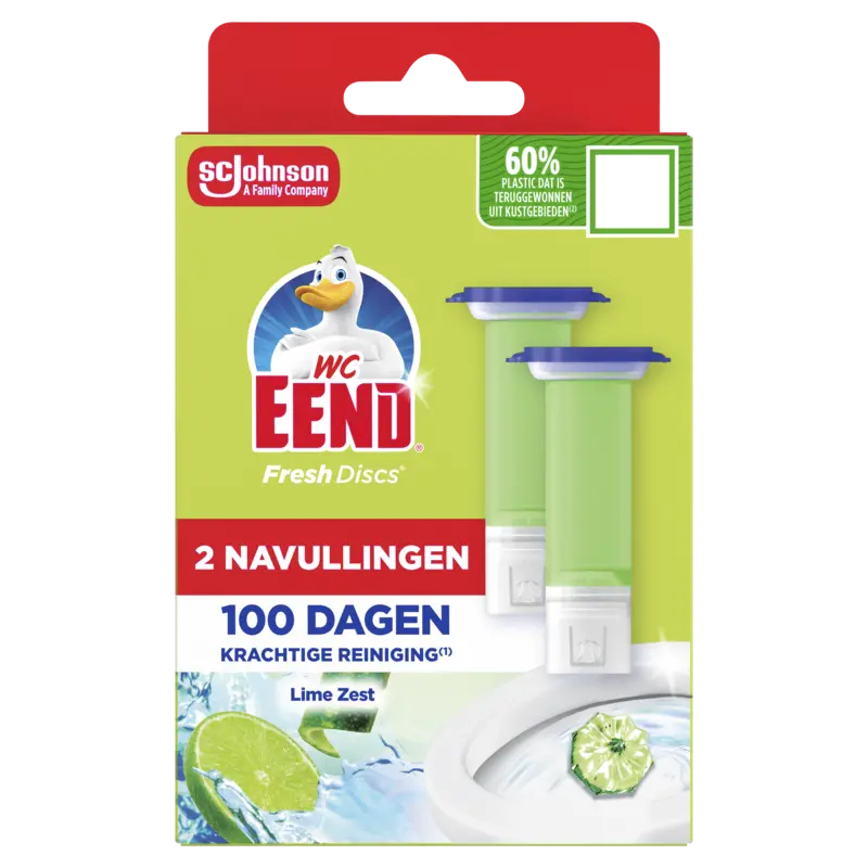 WC-Eend Fresh discs lime zest navul