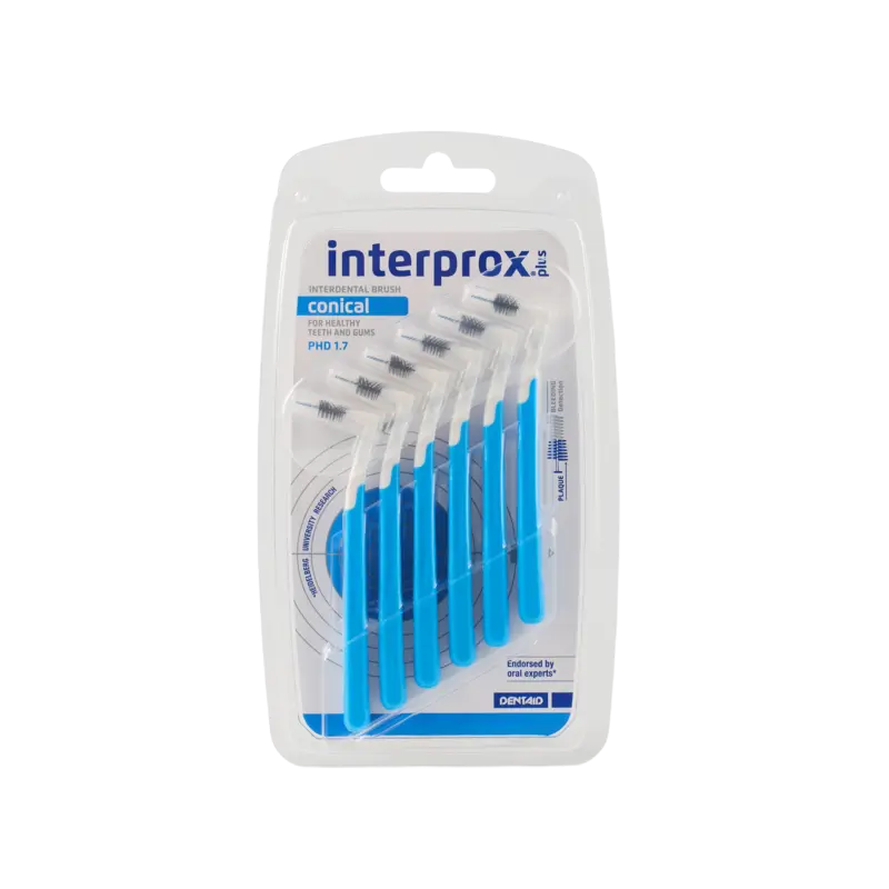 Interprox Plus Interdentale rager conical blauw