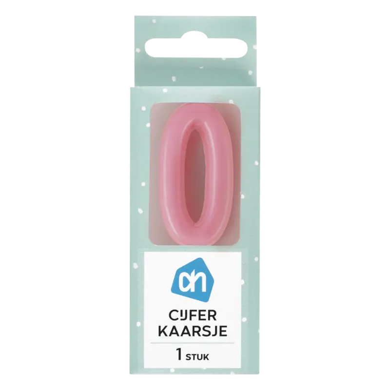 Kaars cijfer 0 kleur