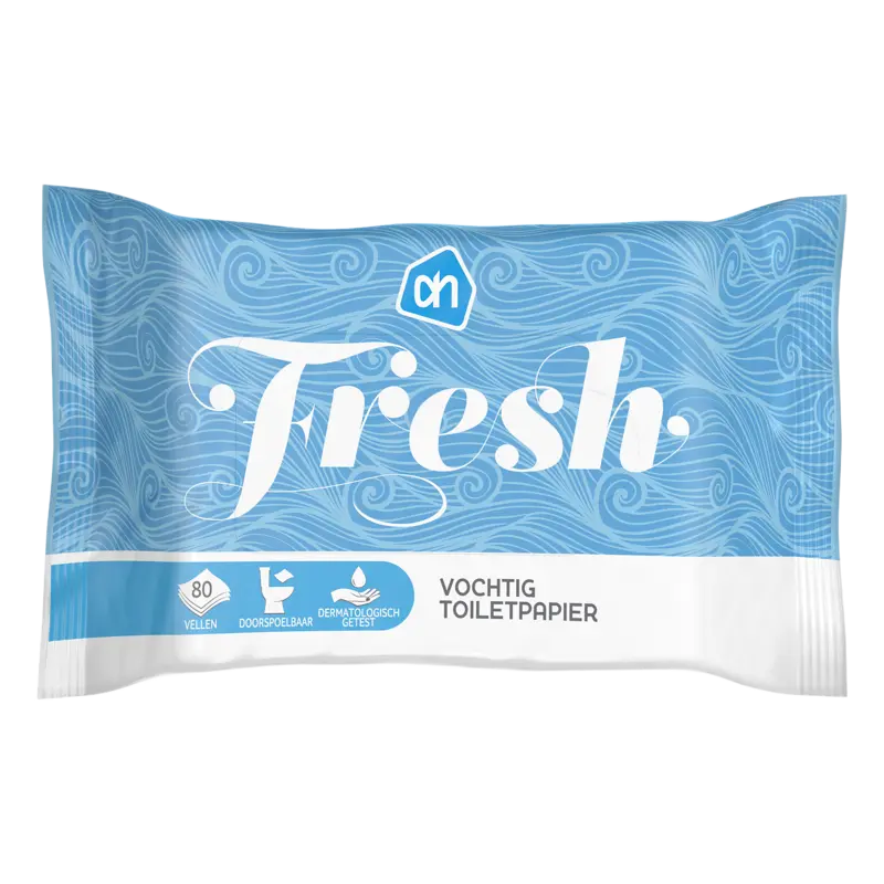 Vochtig toiletpapier fresh