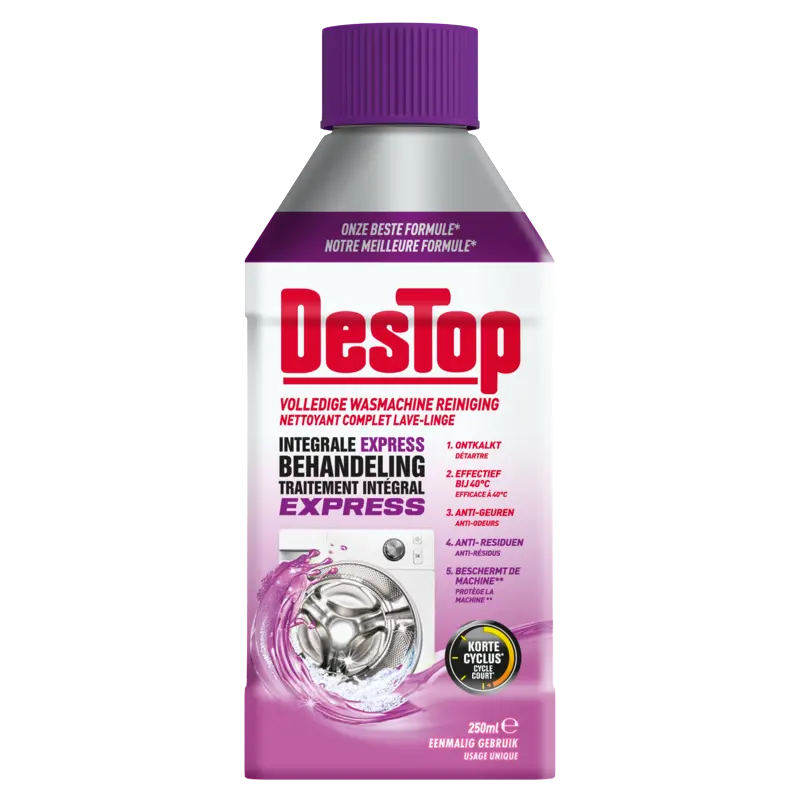 Destop Wasmachinereiniger integrale behandeling