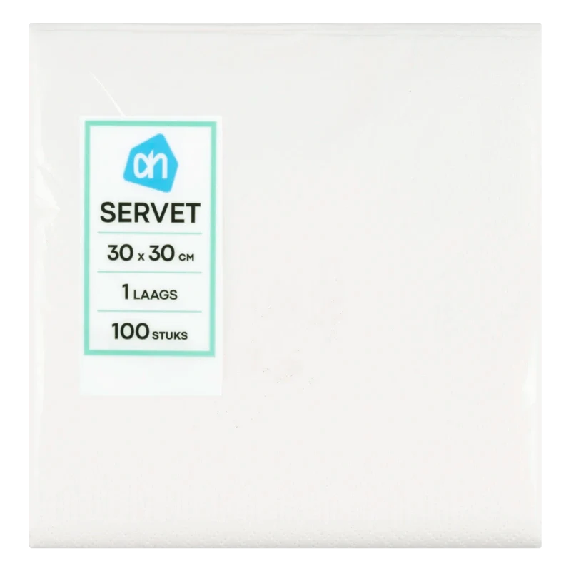 Servet wit 1 laags